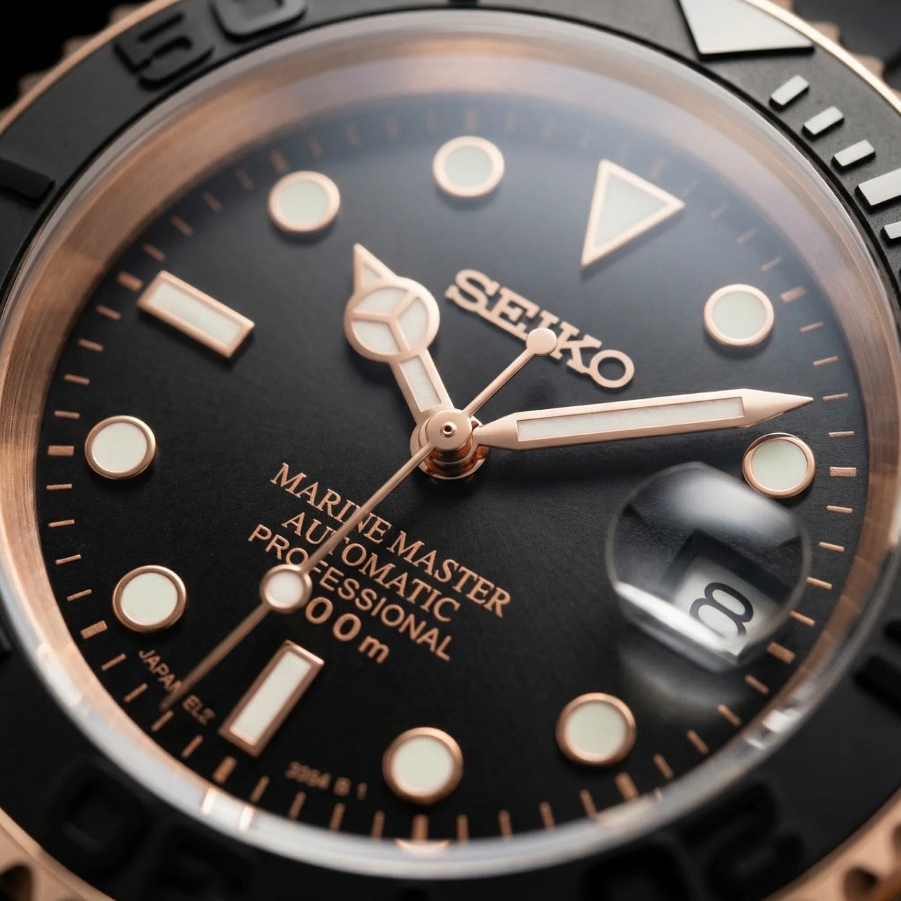 MARINER ROSEGOLD BLACK RUBBER