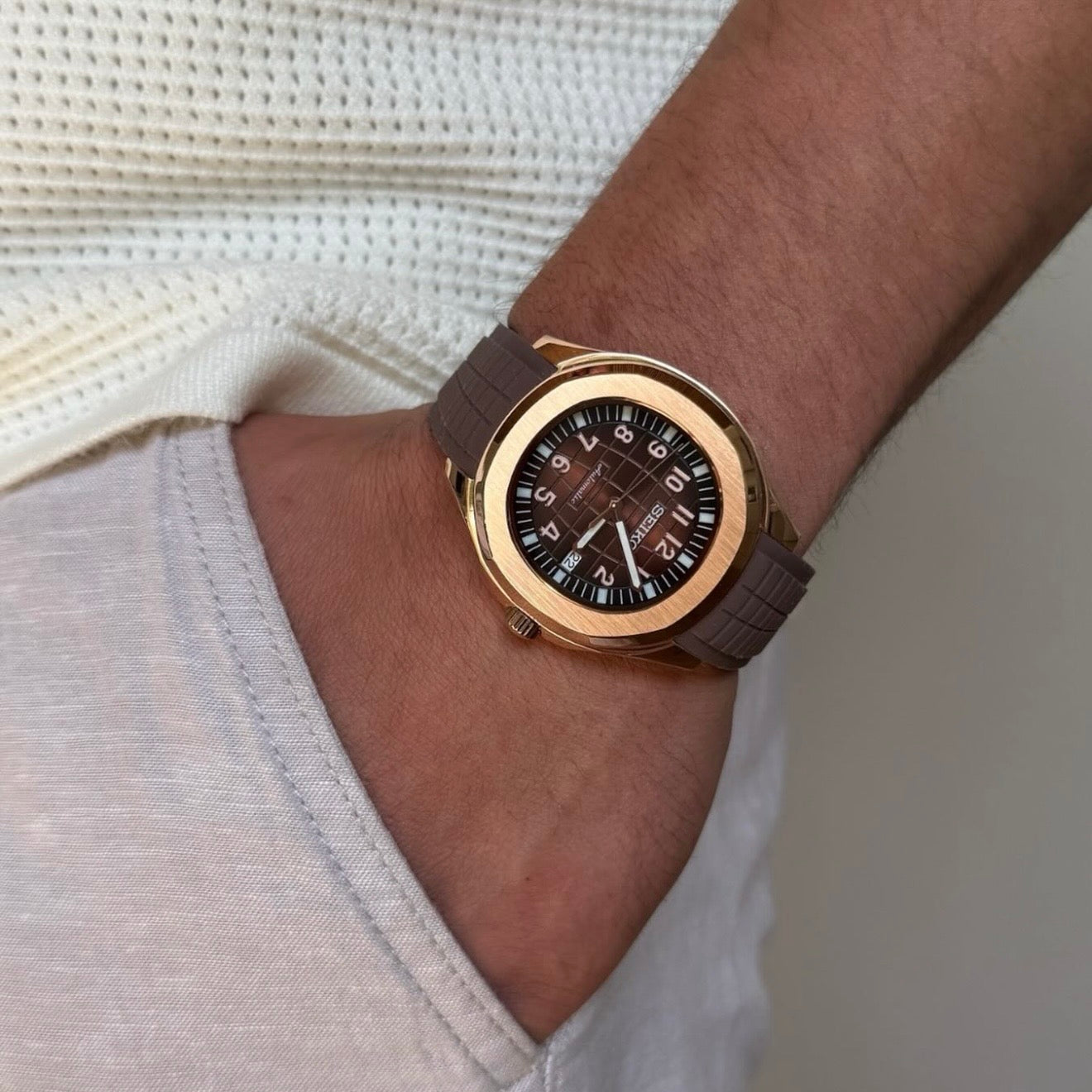 AQUA BROWN ROSEGOLD