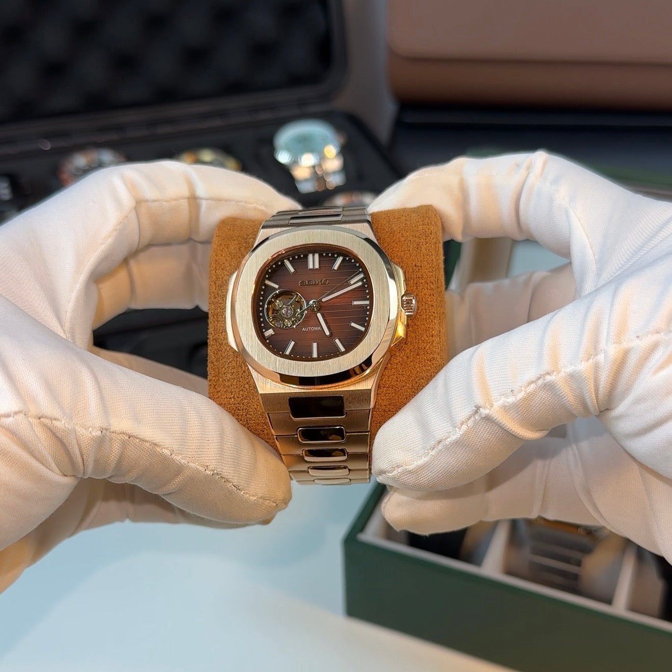 NAUTIKO ROSEGOLD OPEN HEART