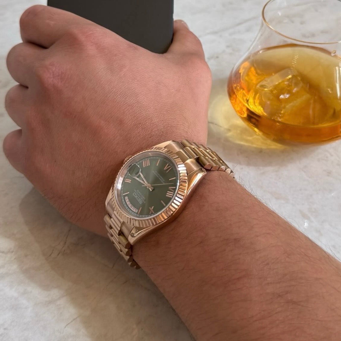 DATEIKO ROMAN ROSEGOLD OLIVE