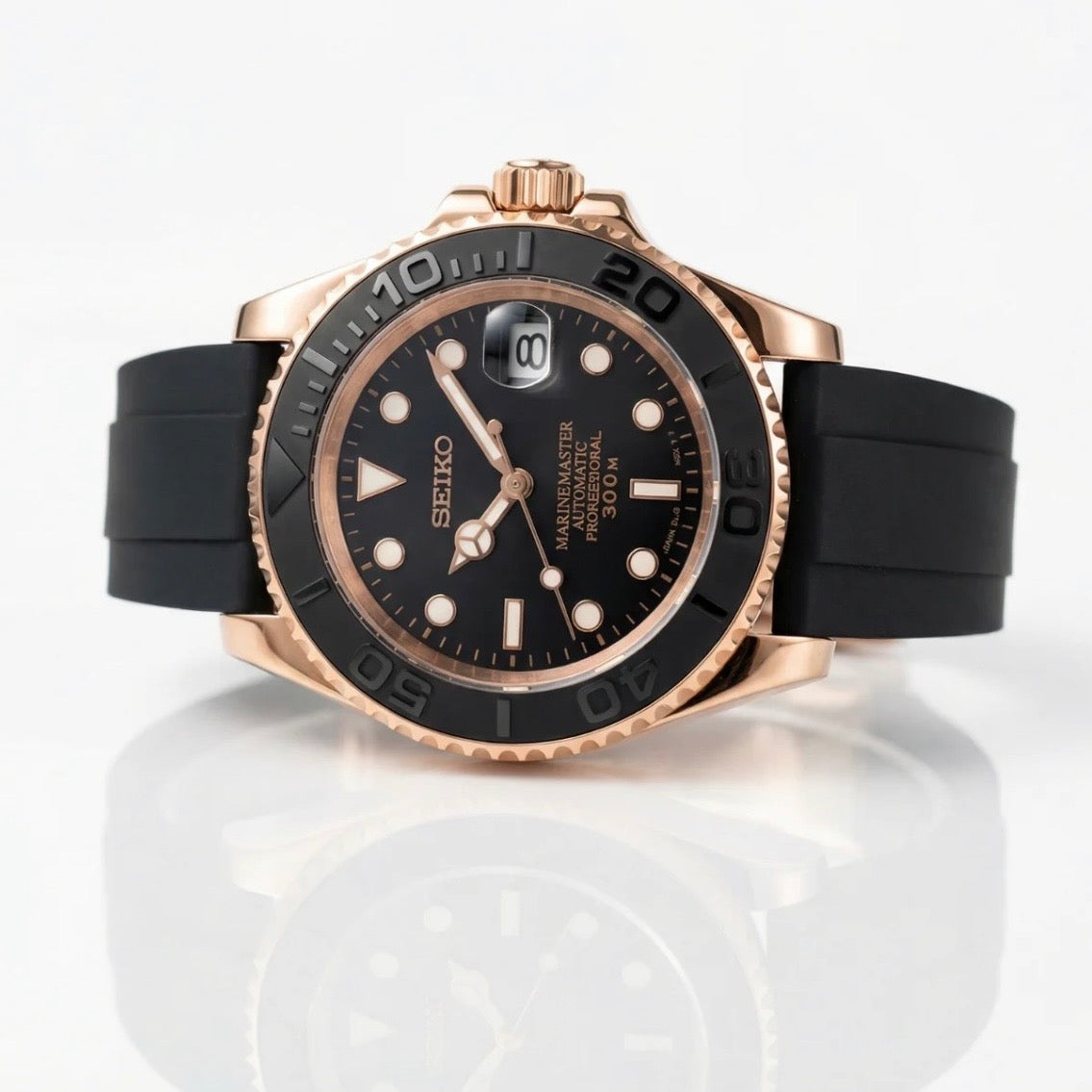 MARINER ROSEGOLD BLACK RUBBER