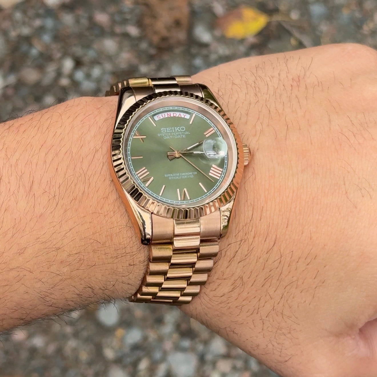 DATEIKO ROMAN ROSEGOLD OLIVE