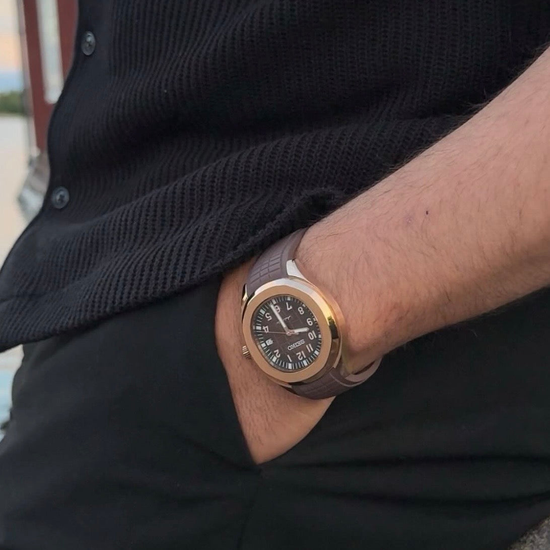 AQUA BROWN ROSEGOLD