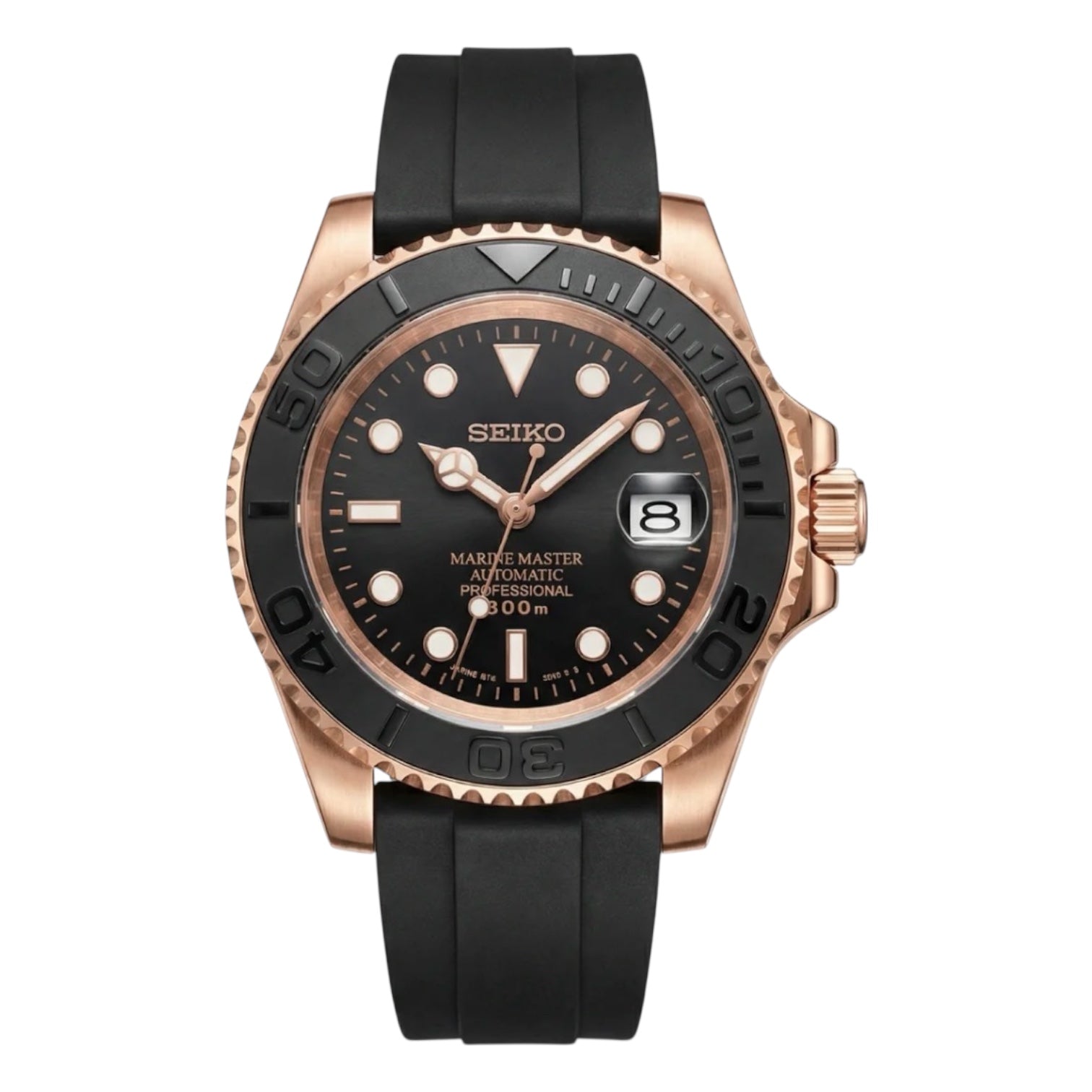 MARINER ROSEGOLD BLACK RUBBER
