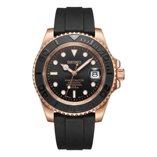 MARINER ROSEGOLD BLACK RUBBER