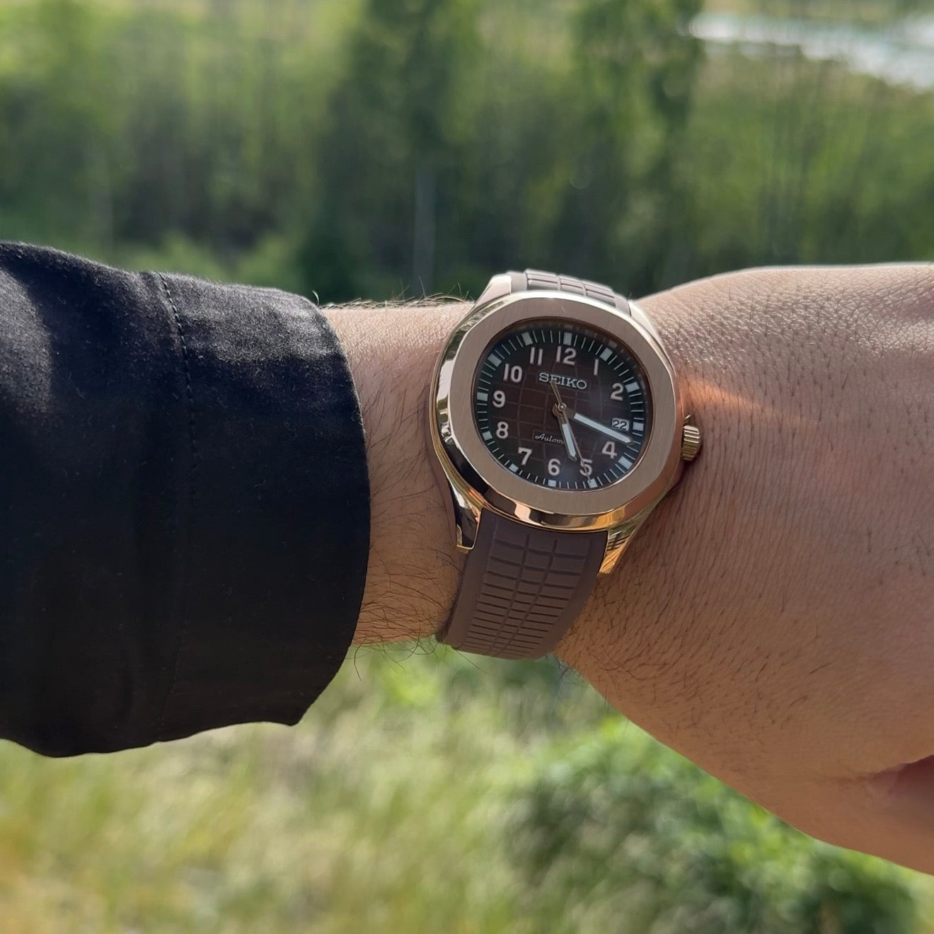 AQUA BROWN ROSEGOLD