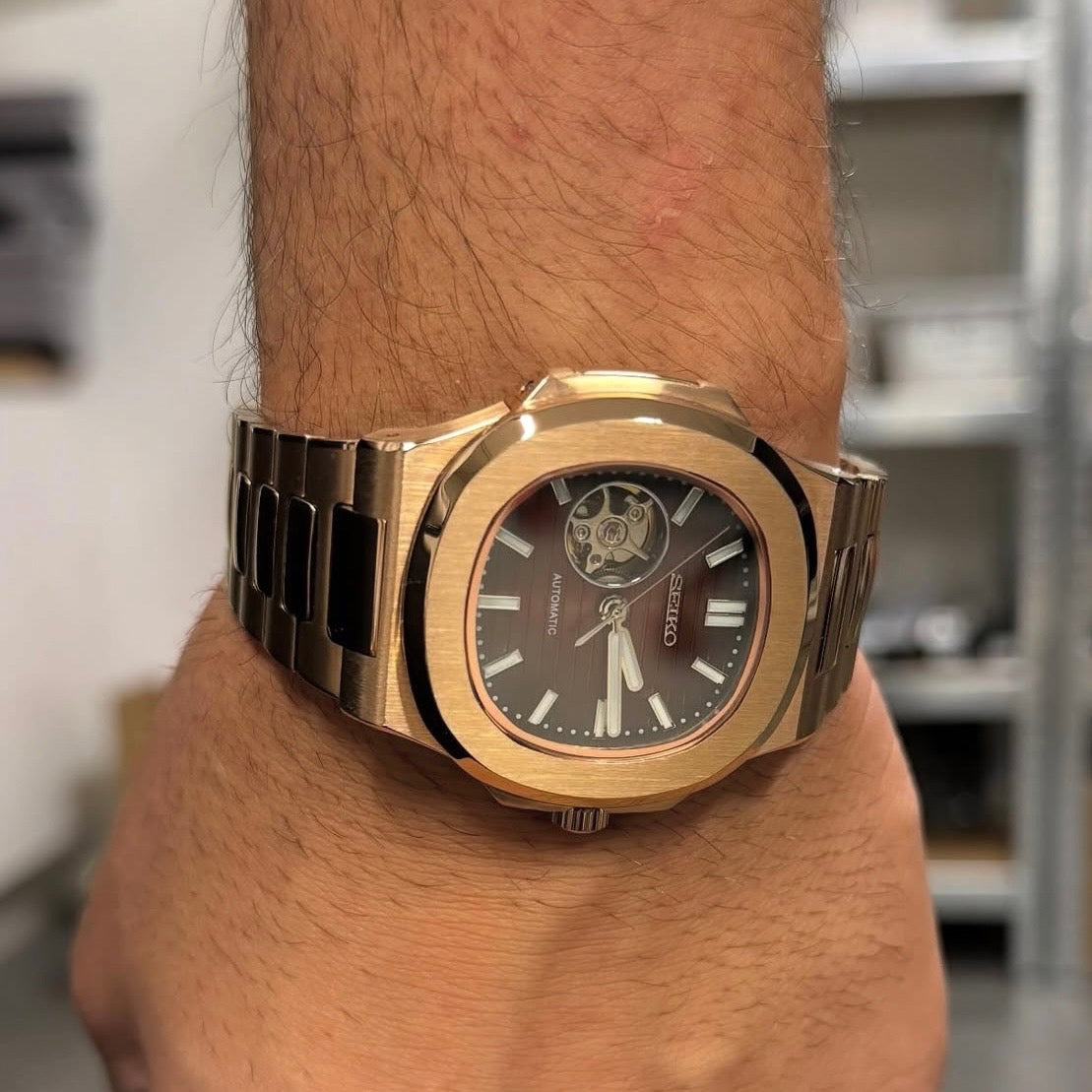 NAUTIKO ROSEGOLD OPEN HEART